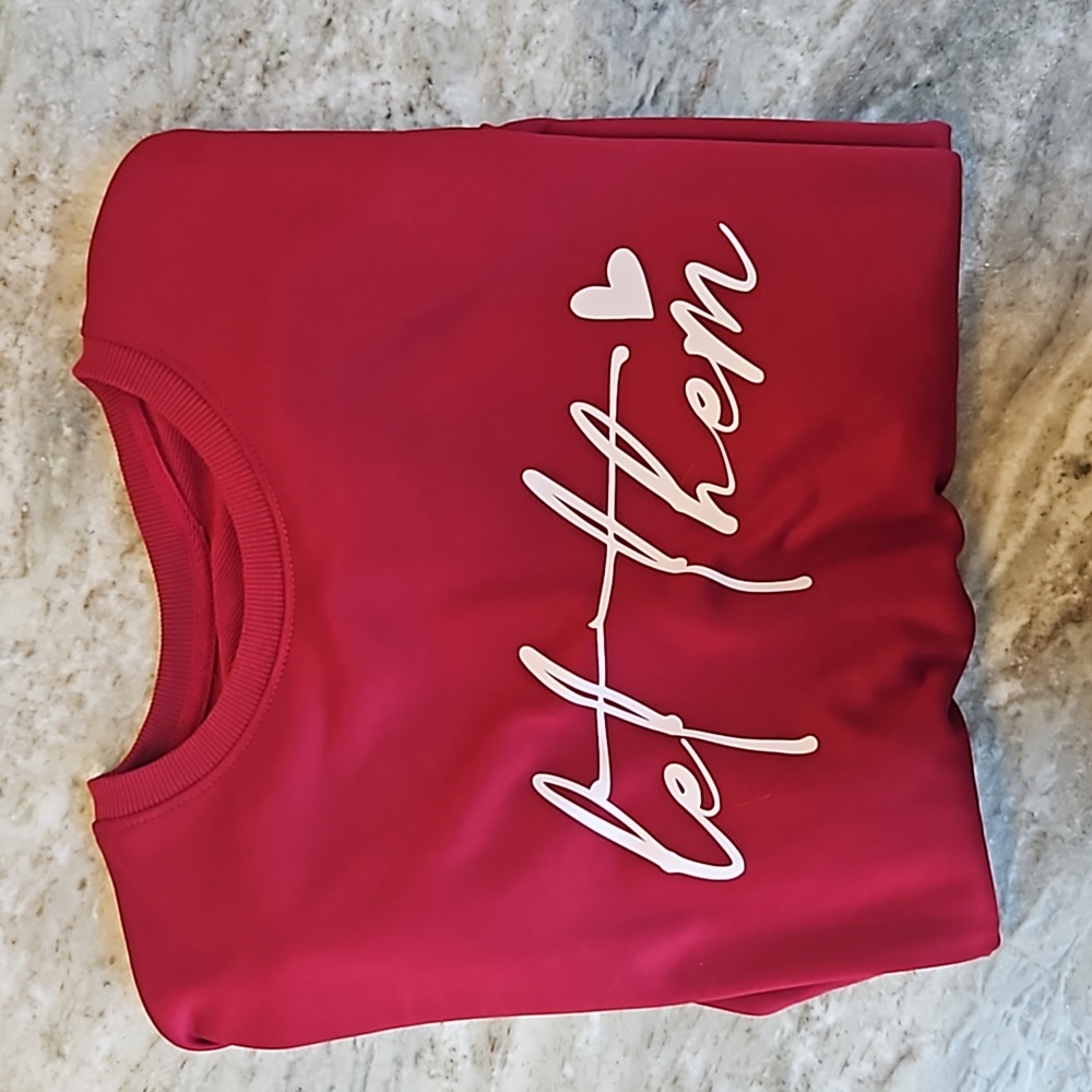 NWOT Women's "Let Them" Sweatshirt Stocking Stuffer Gift - Picture 3 of 3